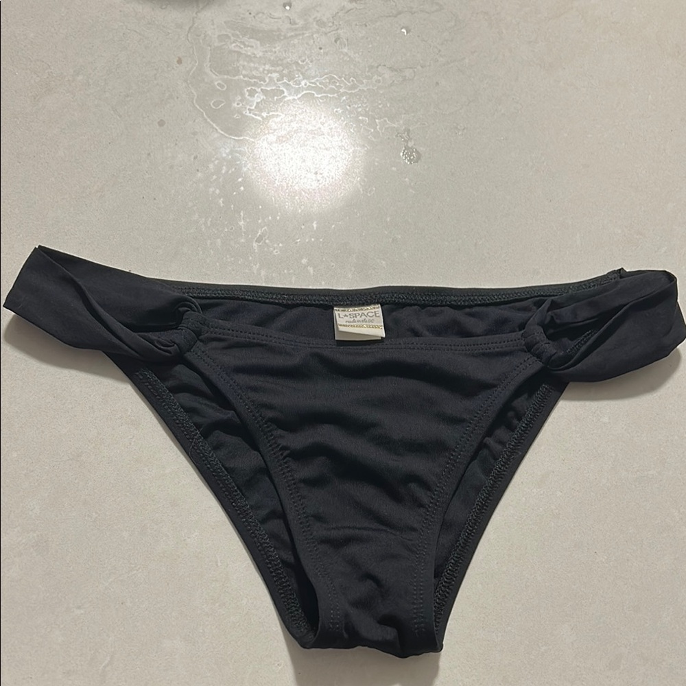 L*Space Black Bikini Bottom small